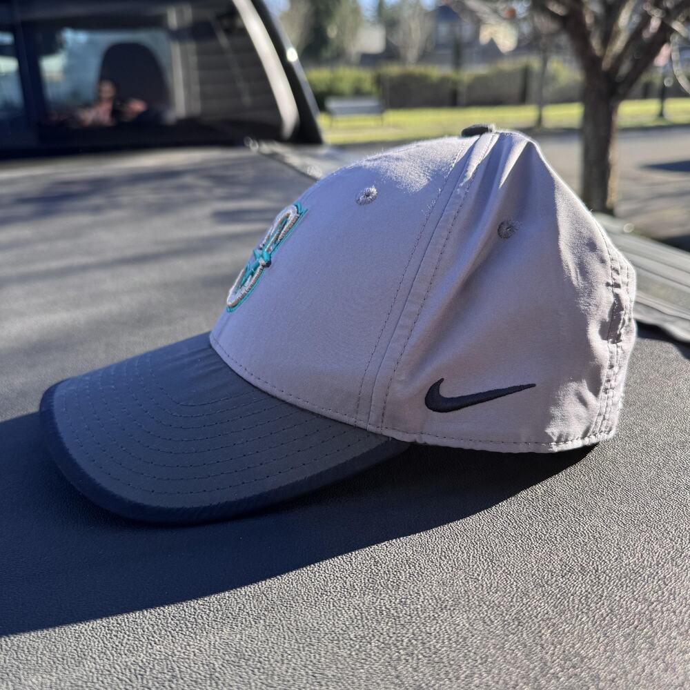 Nike‎ Seattle Mariners Legacy91 Dri Fit Adjustable Hat Cap Gray Mens - Picture 2 of 9